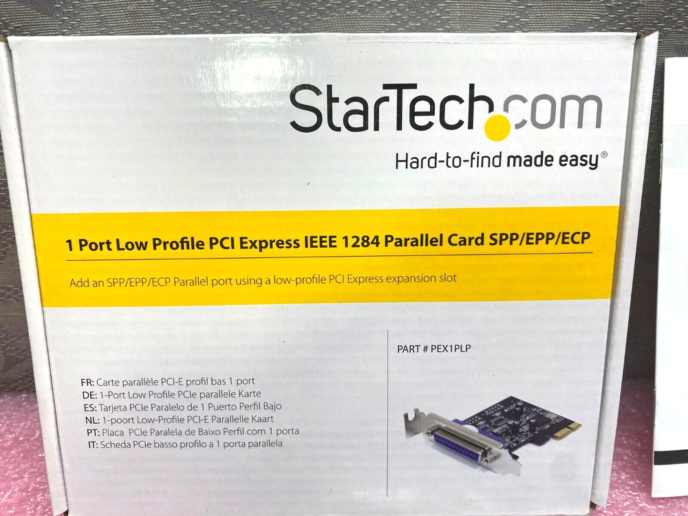 STARTECH1 PORT LOW PROFILE PCI EXPRESS IEEE 1284 PARALLEL CARD