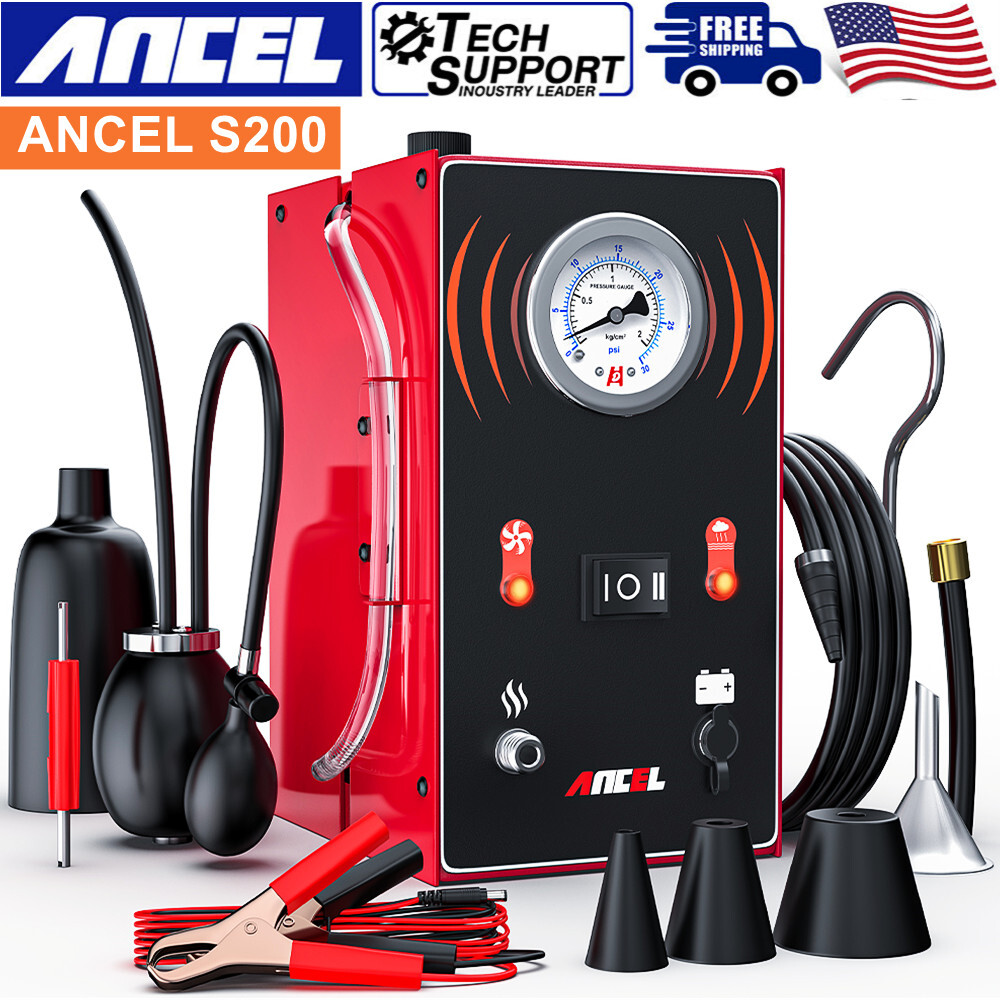 Automotive Evap Smoke Machine Vacuum Leak Detector Pipe Tester Diagnostic Tool