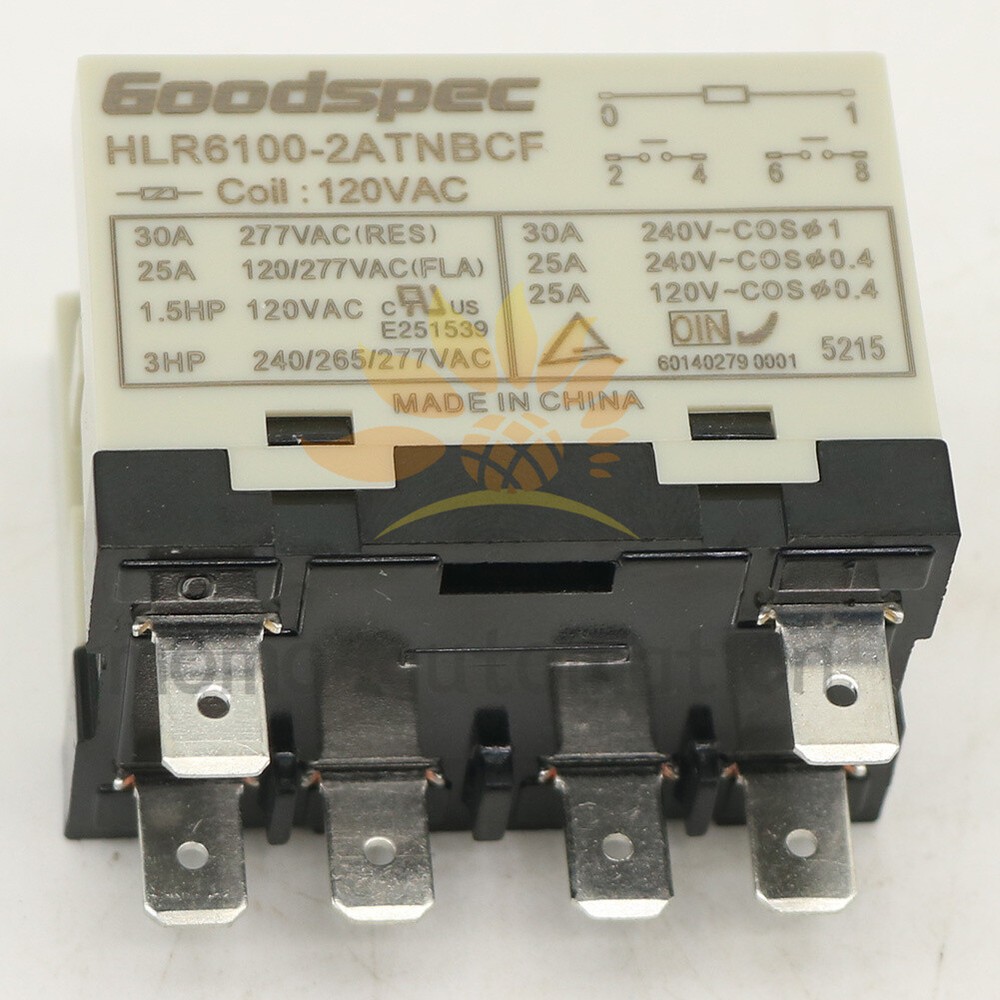 1PC  Compressor Relay 6Pins    HLR6100-2ATNBCF 120VAC