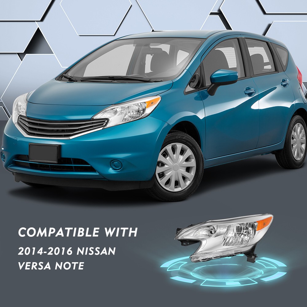 For 2014 2015 2016 Nissan Versa Note Left Driver Side Headlight Assembly Lamp