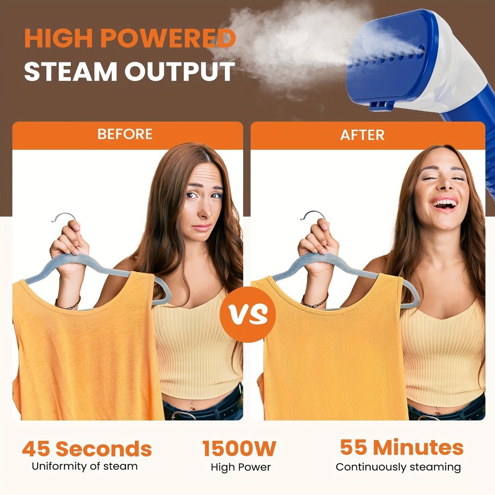 Handheld Steamer Fast Heating Professional for clothes Removable vertical iron