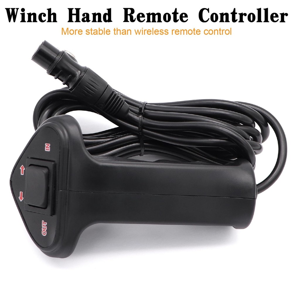12V 500A 12000Lb Winch Hand Wired Remote Controller Kit with Control Socket A...