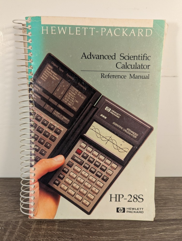 Original Manual & Reference Manual for Hewlett Packard HP-28S Calculator