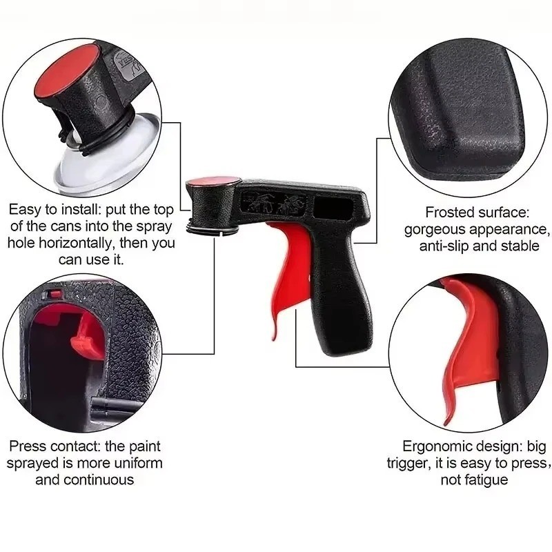 2PCS Instant Aerosol Trigger Handle, Instantly Converts Spray Cans into Spray