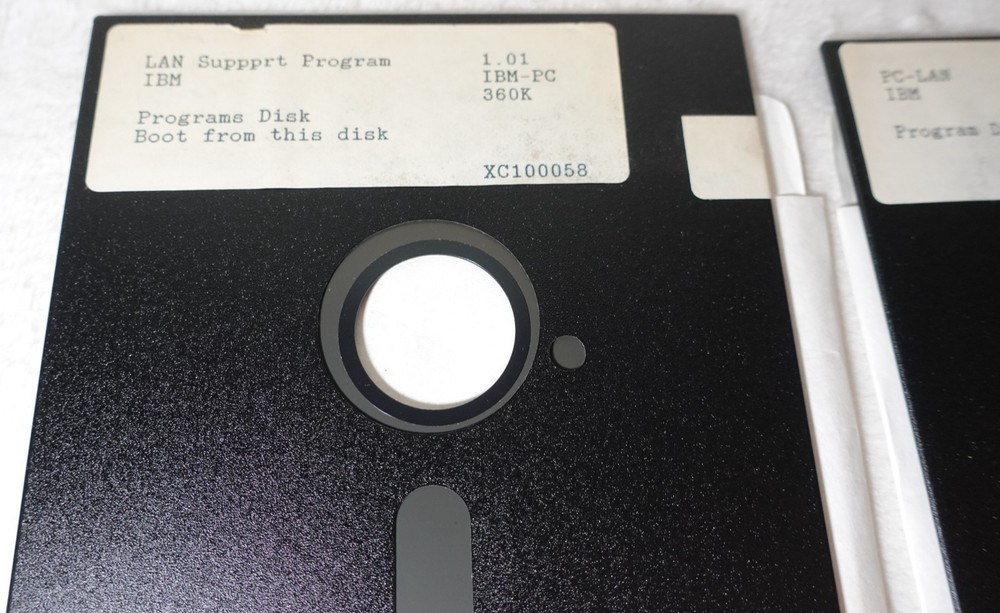 PC-LAN IBM Version 1.30 1980s Vintage Original Computer Diskettes