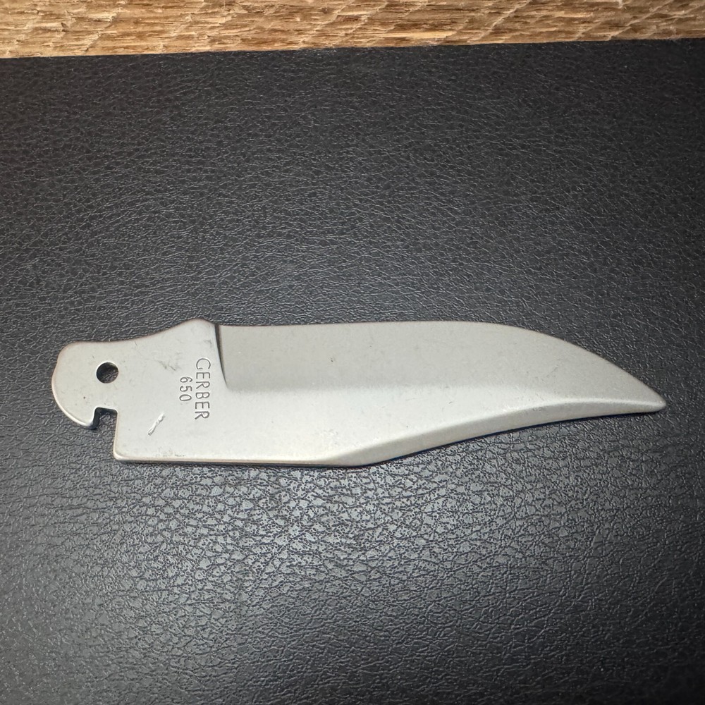 Gerber 650 Gator Replacement Knife Blade, Unsharpened Blank, Stainless - USA