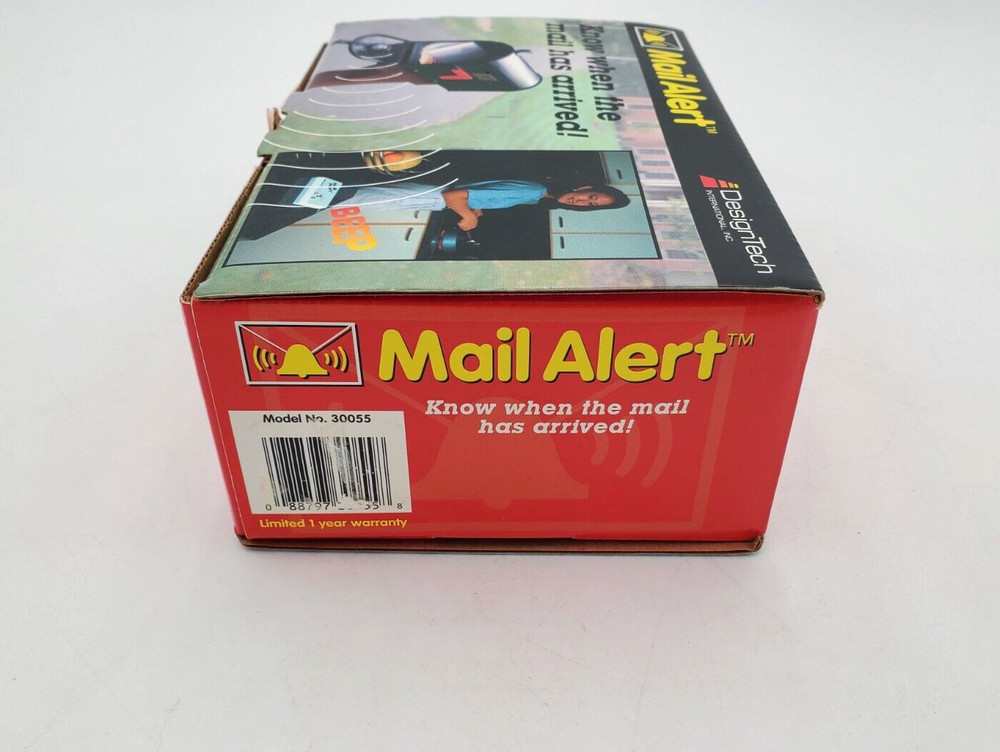 DesignTech Mail Alert Know When The Mail Has Arrived Model No. 30055 New