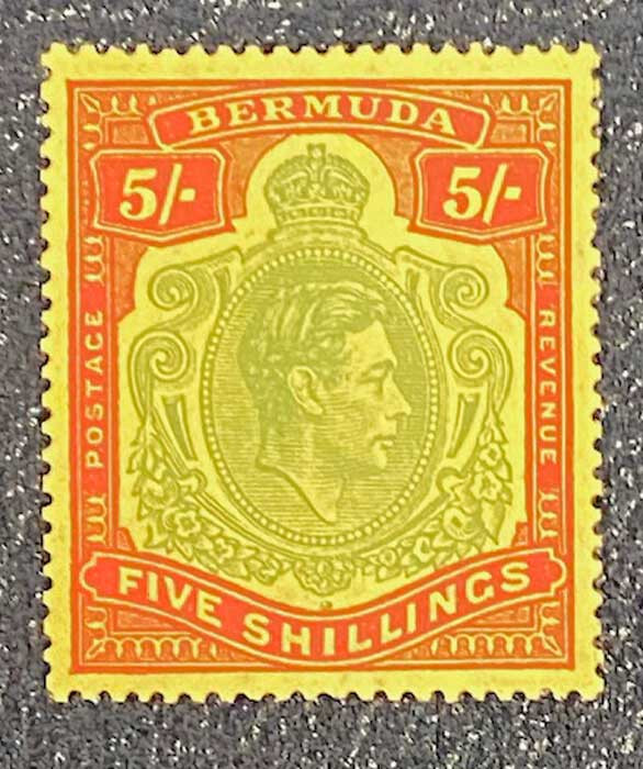 Bermuda Scott 125a, SG 118e, Perf. 14 (1938), MLH, VF