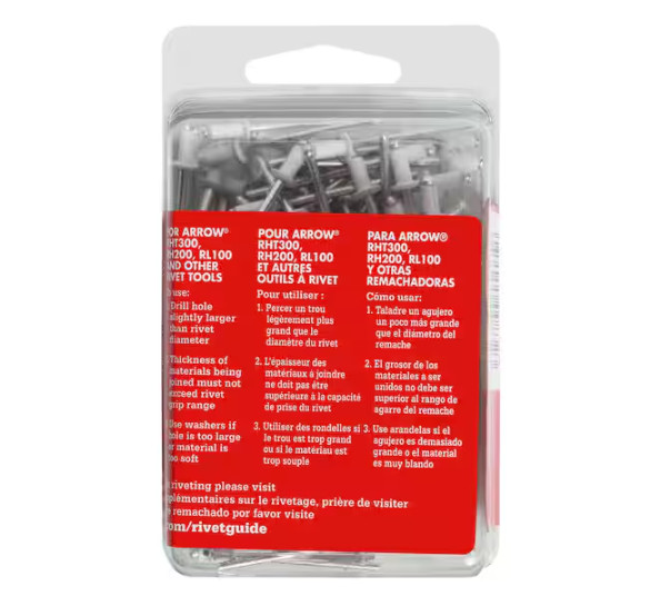 1/8 in. Aluminum Short Rivets (100-Pack)