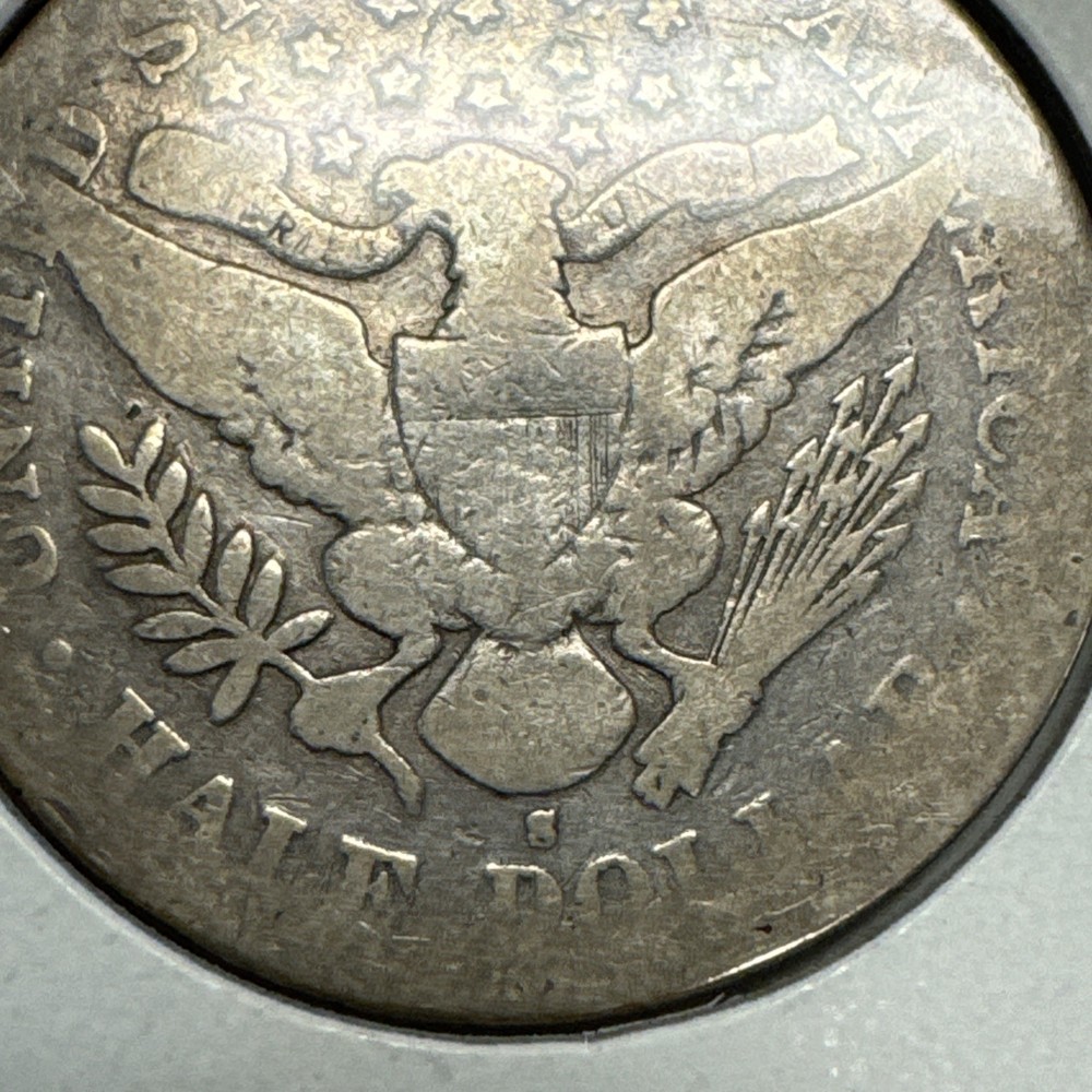1896-S Barber Half Dollar