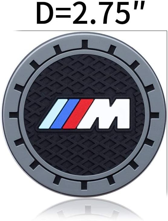 for BMW M Car Cup Holder Coaster, Auto Insert Coaster baoMma