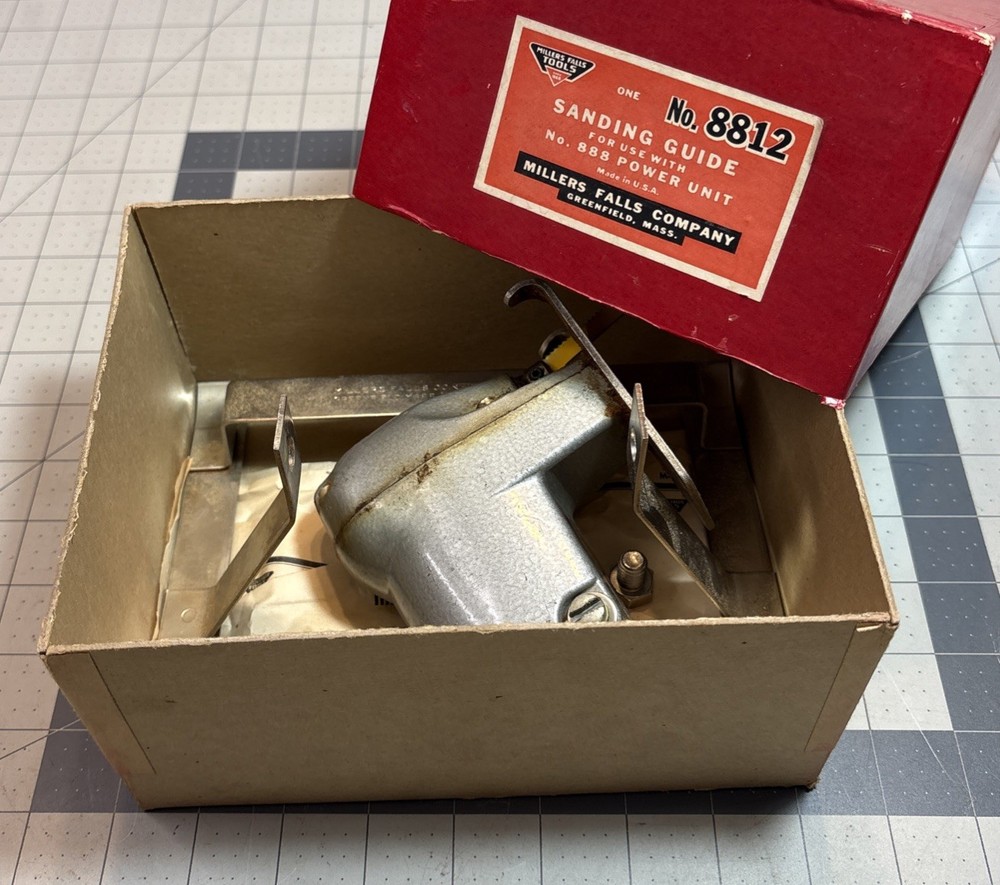 Millers Falls Tools Dyno-MIte Jigsaw & No. 8812 Sanding Guide w/ Box Tools USA