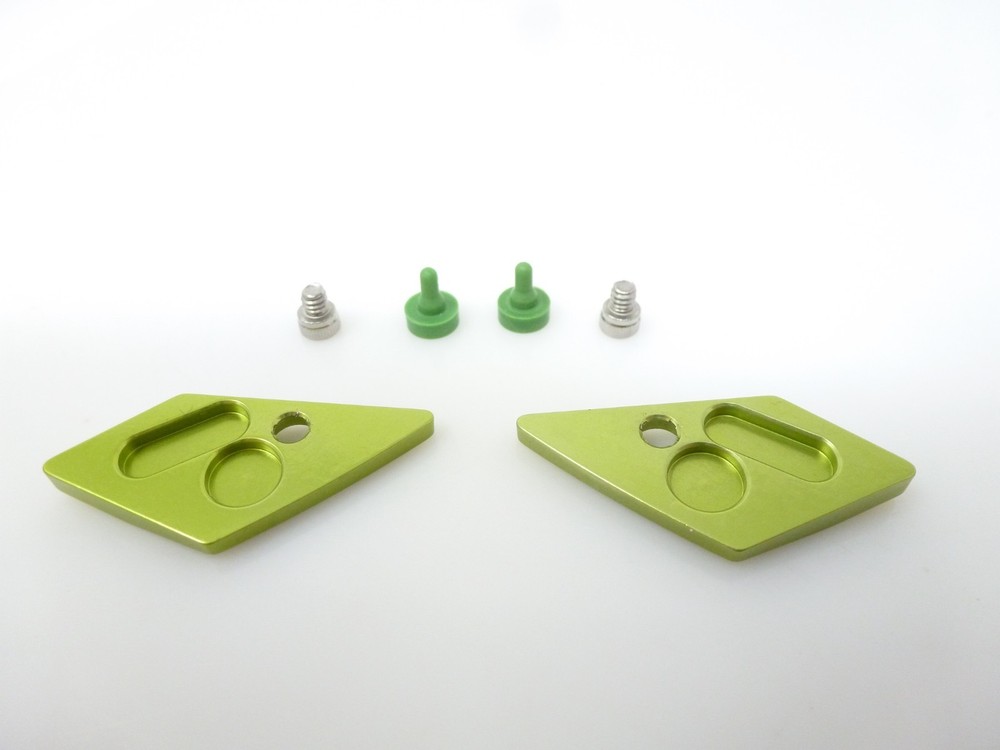 NEW MACDEV CLONE 5 / 5S EYE COVERS & MOUNTING SCREWS + DETENTS PAINTBALL LIME