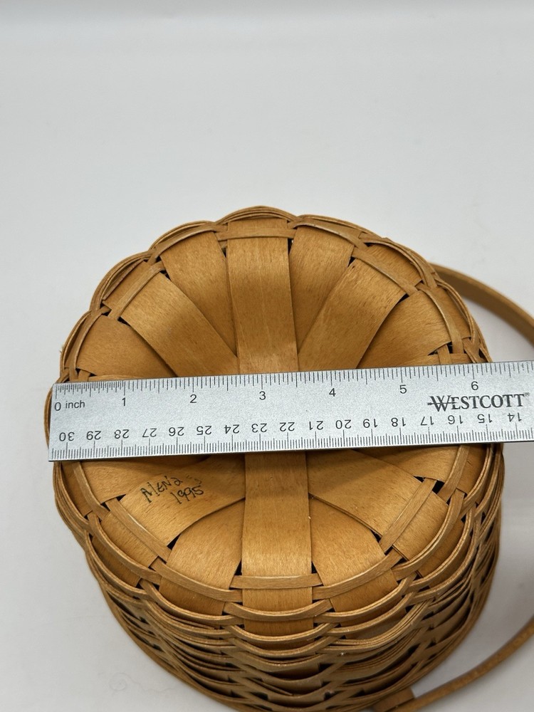Longaberger 1995 Fruit Basket with Protector Single Handle