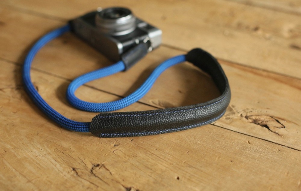 Windmup 10 mm Blue Climbing Rope Camera Strap with Shoulder Pad