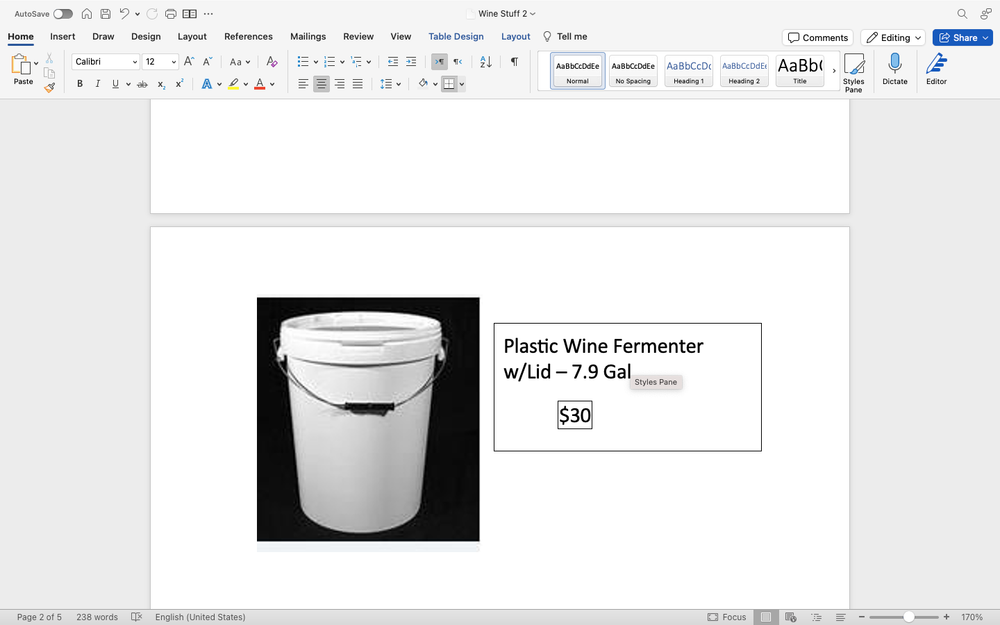 Used Winery Equipment
