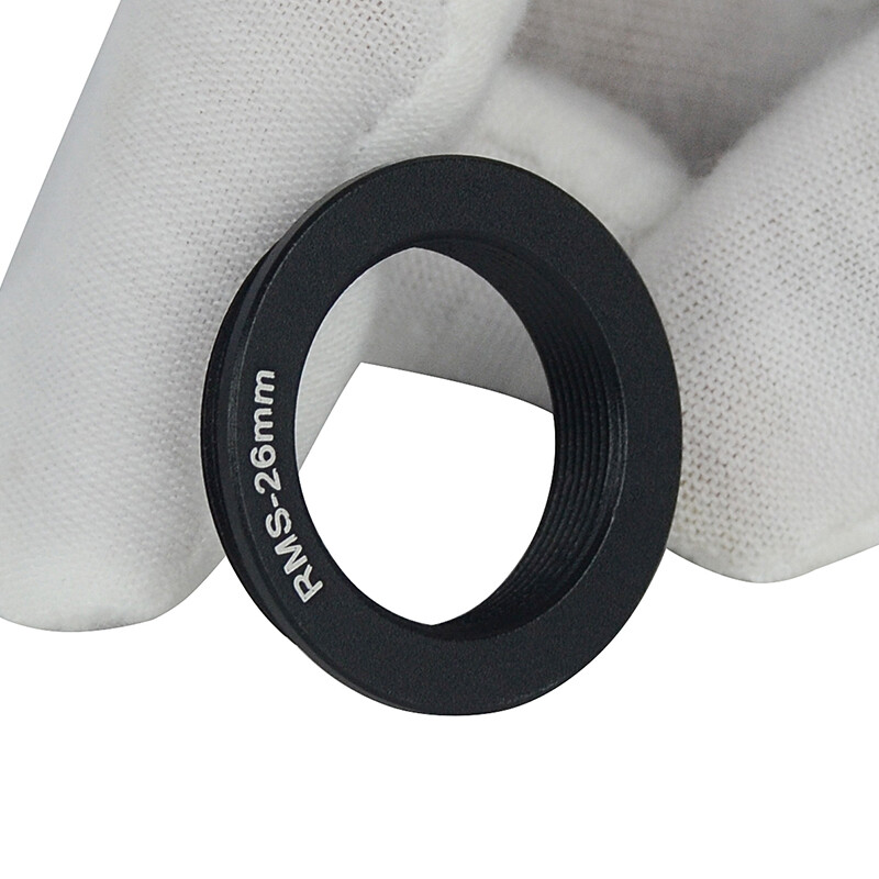 RMS-M26 Flange Adapter RMS Thread to M26 x0.75 mm for microscope objective