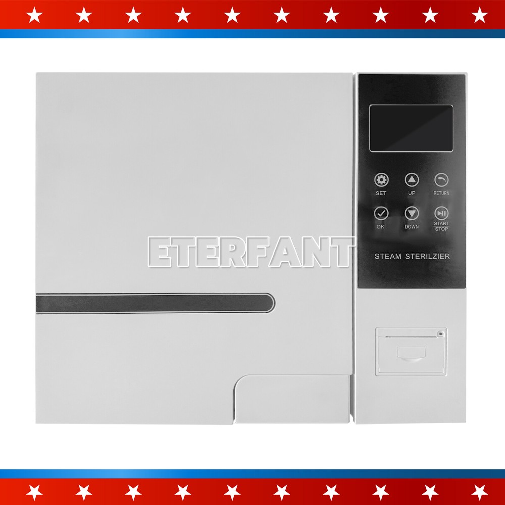 18L Class B Dental Autoclave Vacuum Steam Sterilizer Sterilization+Printer UPS
