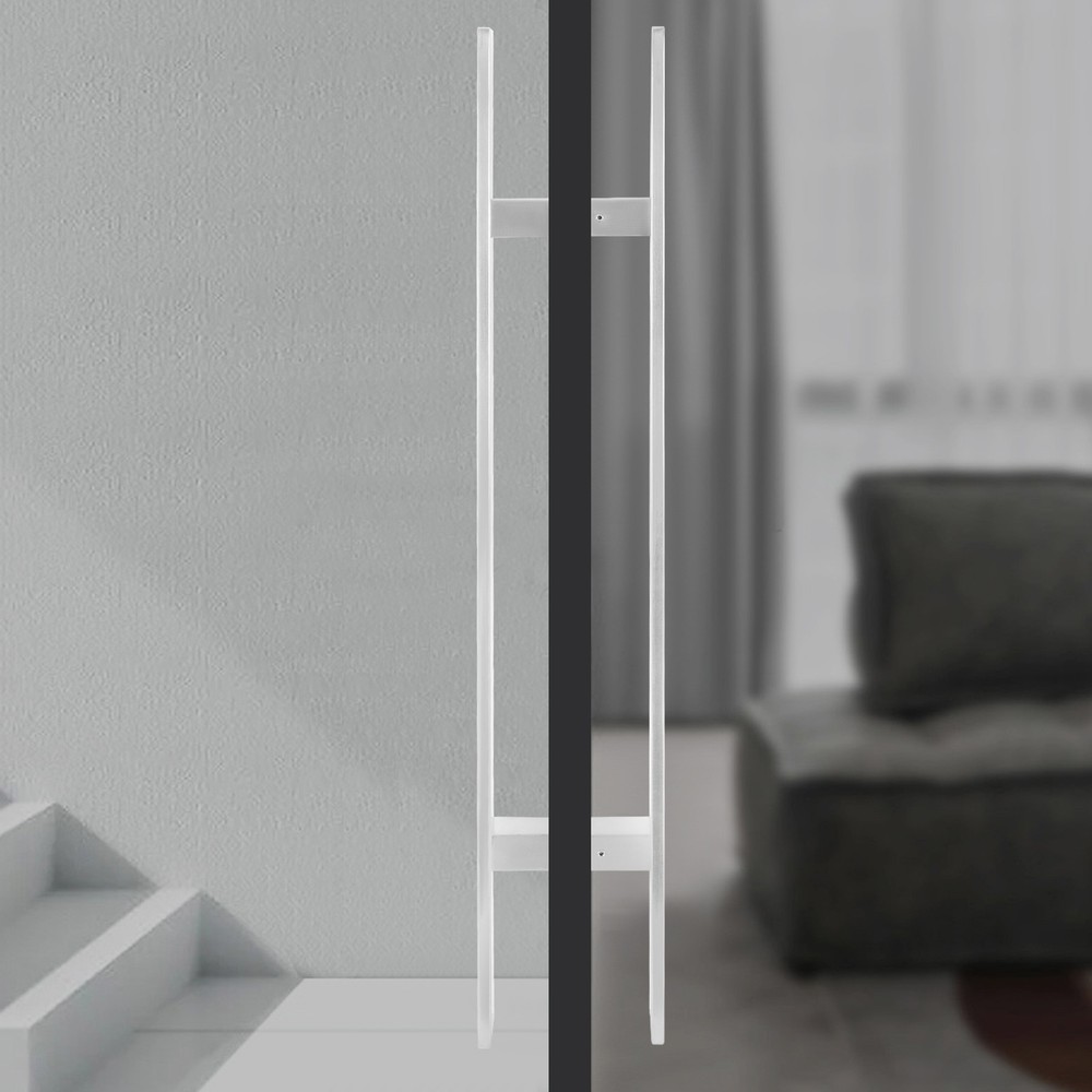 Stainless Steel Double Sided Push Pull Door Handle, H-shaped Door Pull Handle