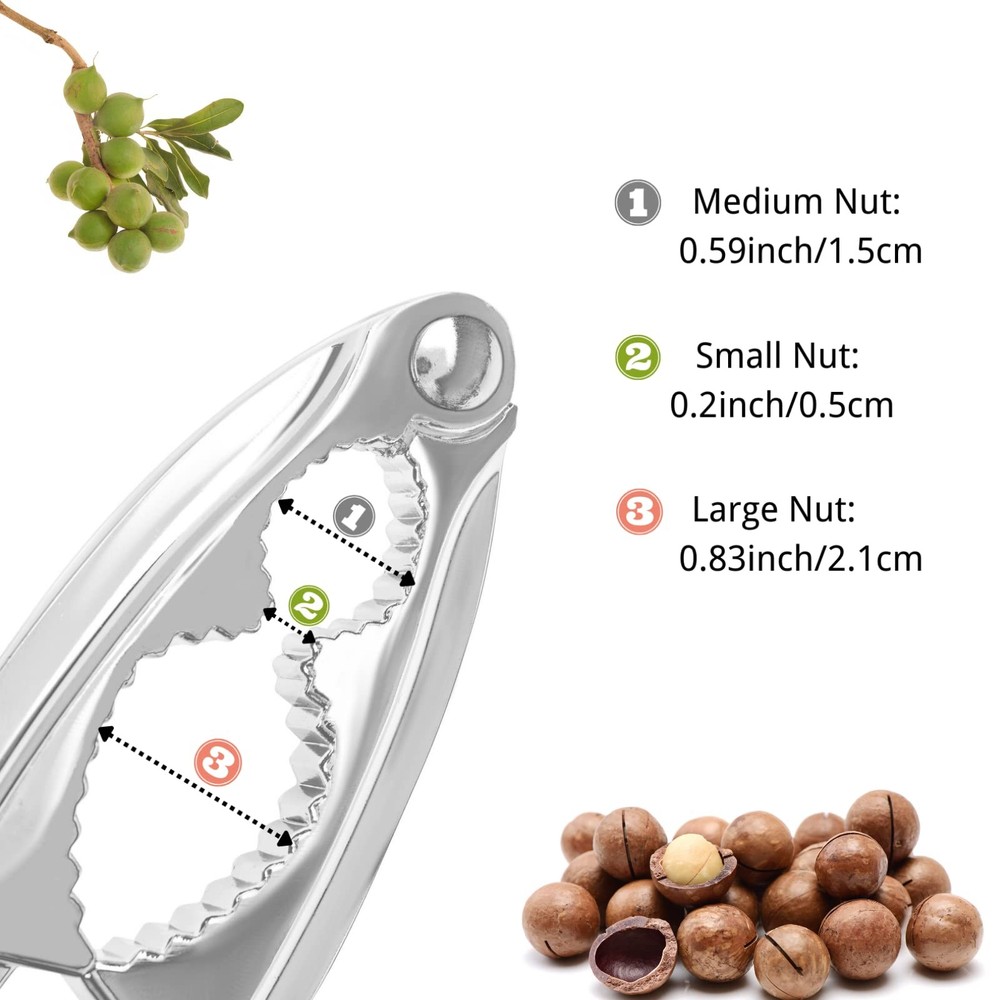 Nut Crackers Walnut Cracker Heavy Duty Shell 1Pcs Crackers, Red