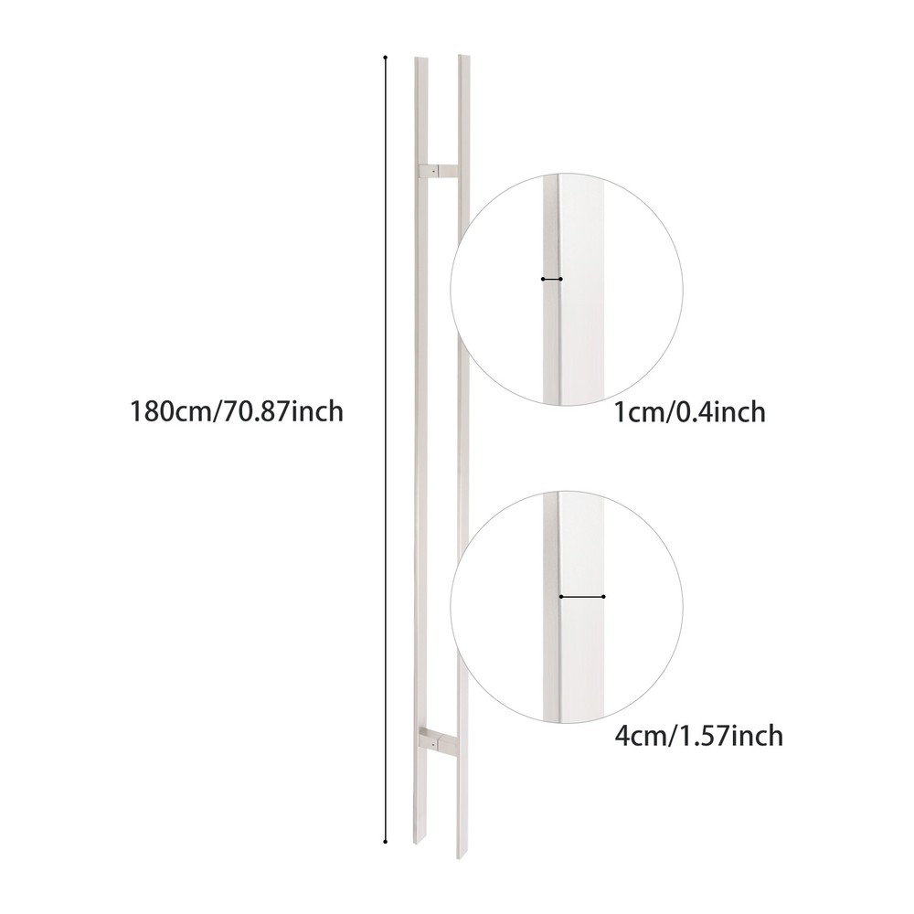 Stainless Pull Handles Double Sided Sliding Door Handle H-shaped Door Handle