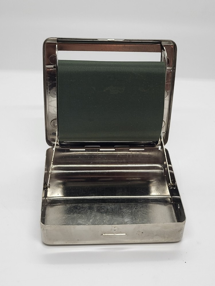 Automatic Cigarette Rolling Machine, Metal Box Cigarette Case PIRATE Skull