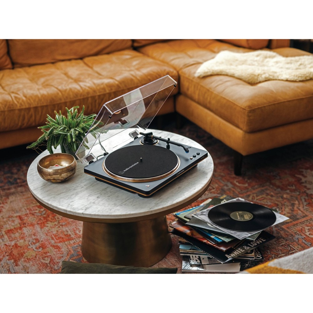 Audio-Technica Fully Automatic Belt-Drive Turntable (Black/Bronze)