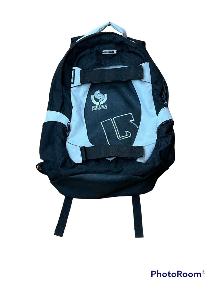 Burton Philips US Open Snowboarding 2004 Silver Black Backpack
