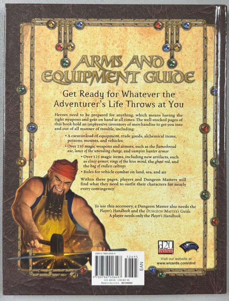 Dungeons & Dragons: Arms and Equipment Guide HC