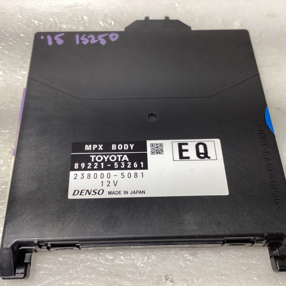 2015 LEXUS IS250 MULTIPLEX NETWORK CONTROL MODULE ECM ASSEMBLY OEM 89221-53261