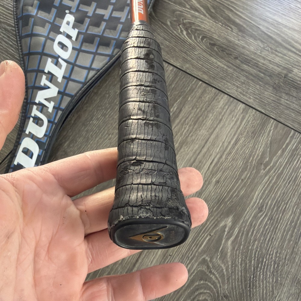 Dunlop orange Squash Racket power tech 500cm2 bag