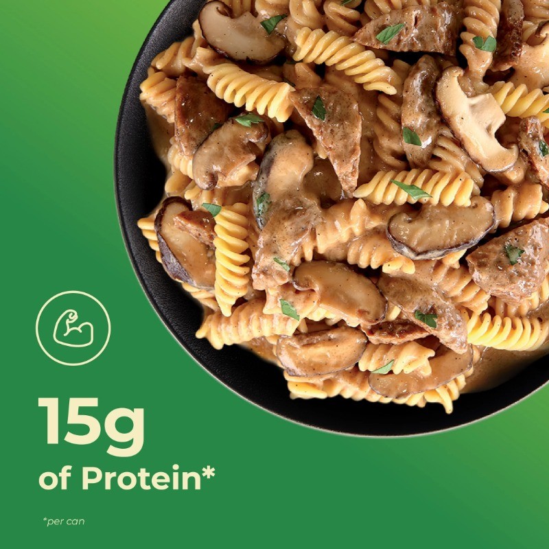 (2 pack) unMEAT Plant-Based Beef Stroganoff with Pasta, 15oz Can