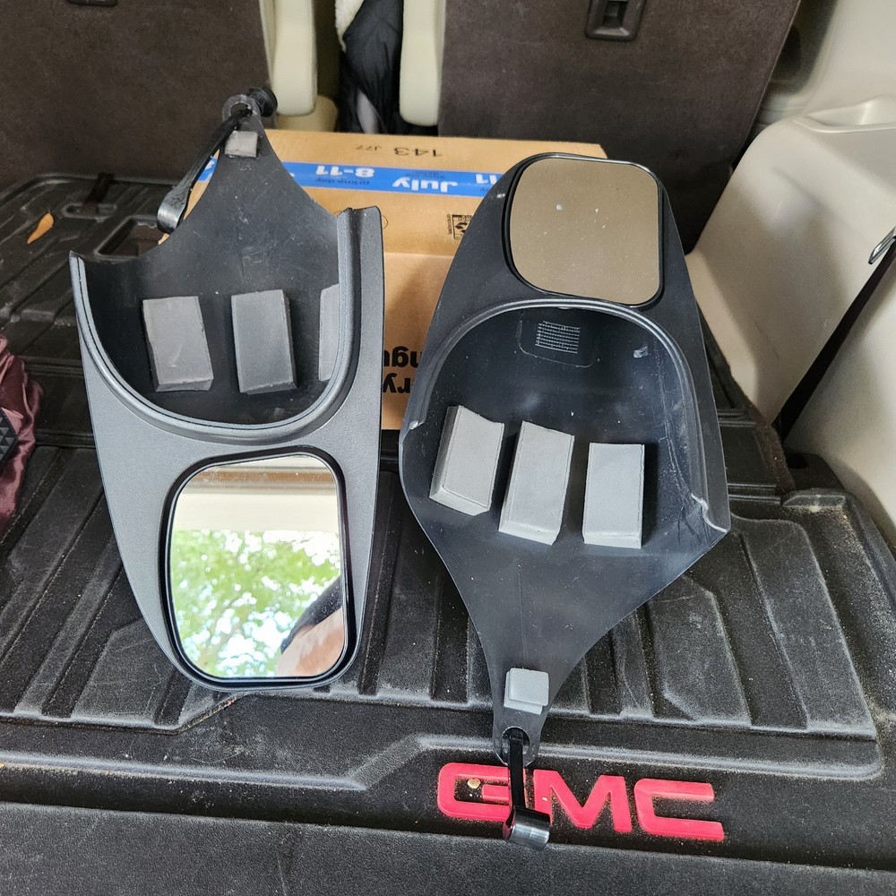 Removable towing mirrors for GMC Canyon, black