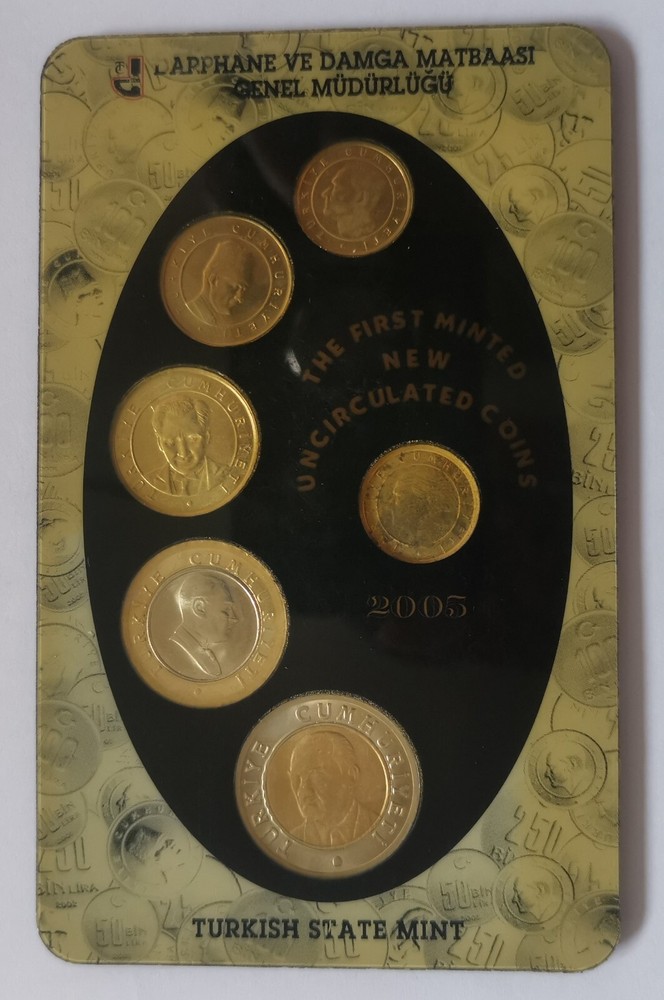 TURKEY 6 Coins 2005 Mint Set