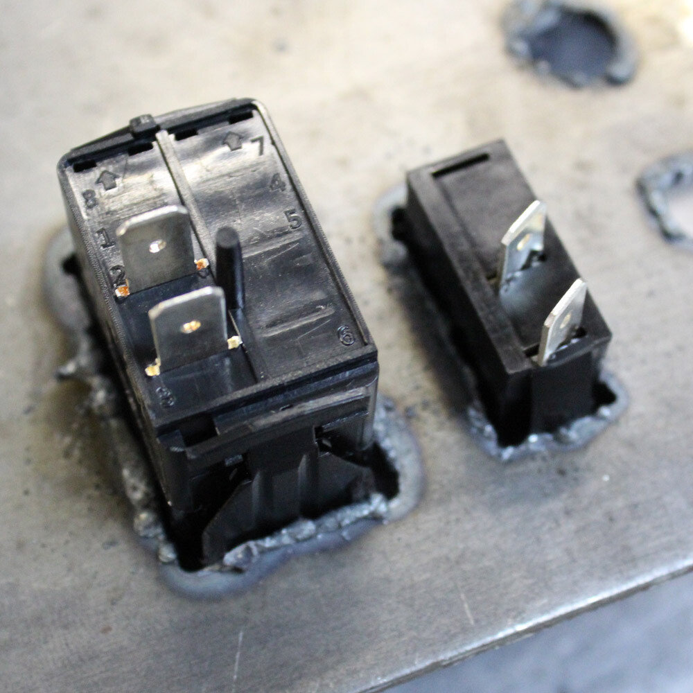 Plasma Stencil - Rocker Switch - Rectangular Plasma Cutter Guide