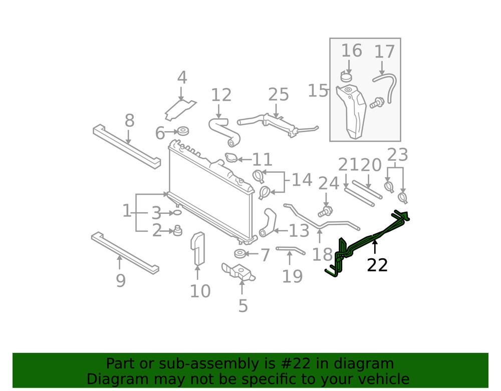 Genuine Subaru Cooler Pipe 45522AG00A