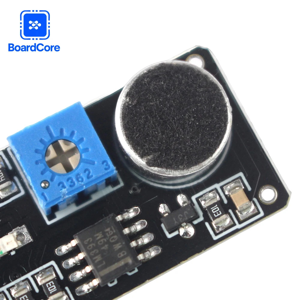 Sound Sensor Module with LM393 Chip and Electret Microphone for Detection