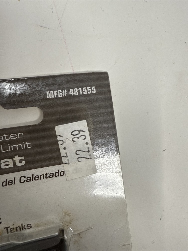 ProPlus 481555 Electric Water Heater Combination High Limit Thermostat NEW NOS