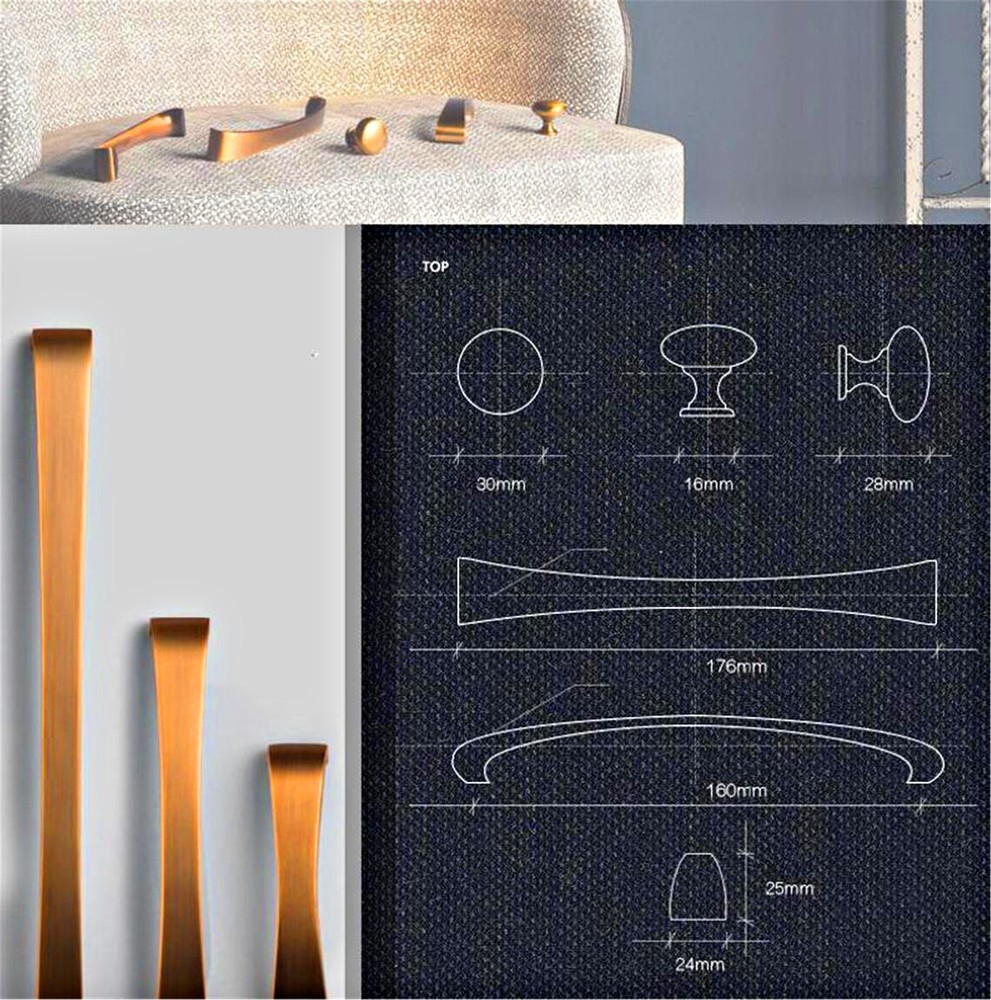 Modern Elegant Drawer Pulls Handles Cabinet Handles Closet Handle Pull
