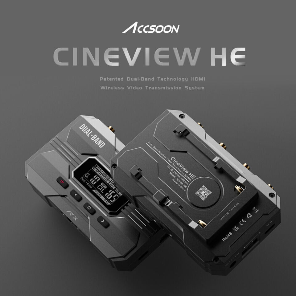 Accsoon CineView HE Wireless Video Transmission System Transmitter&Receiver Kit