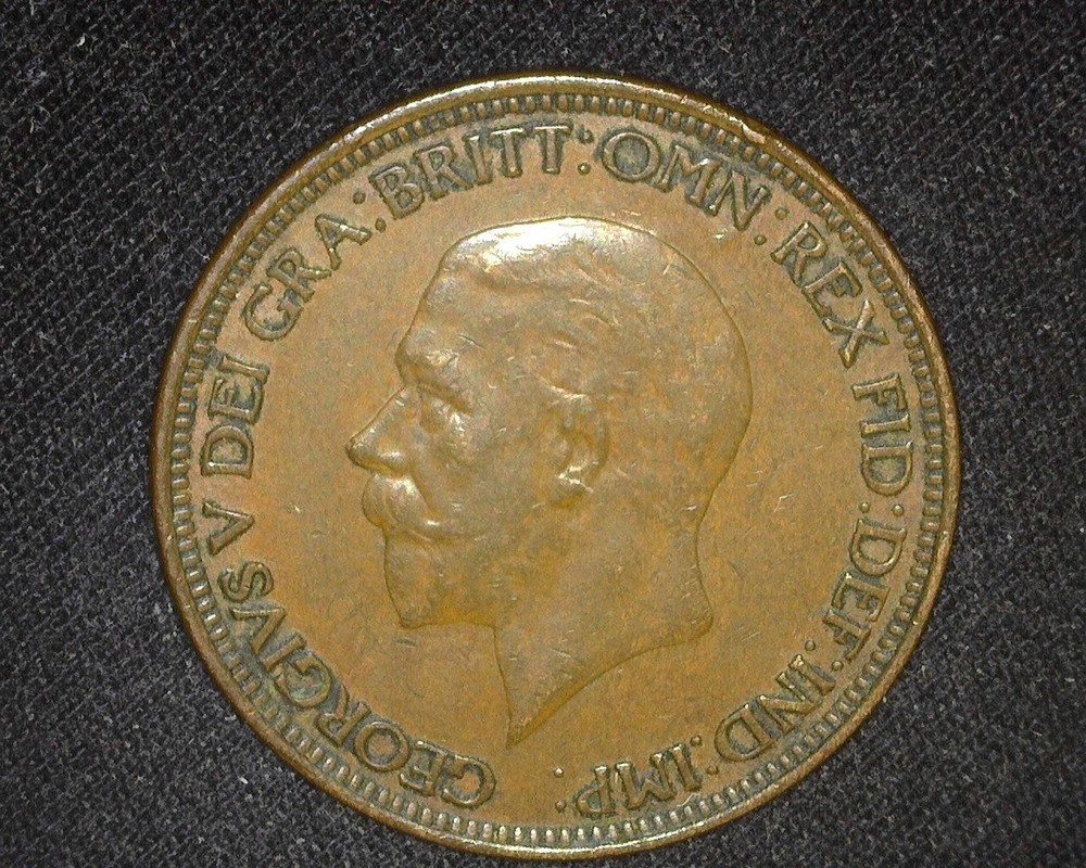 GREAT BRITAIN 1931 HALF-PENNY KM837 EXTREMELY FINE ~E89