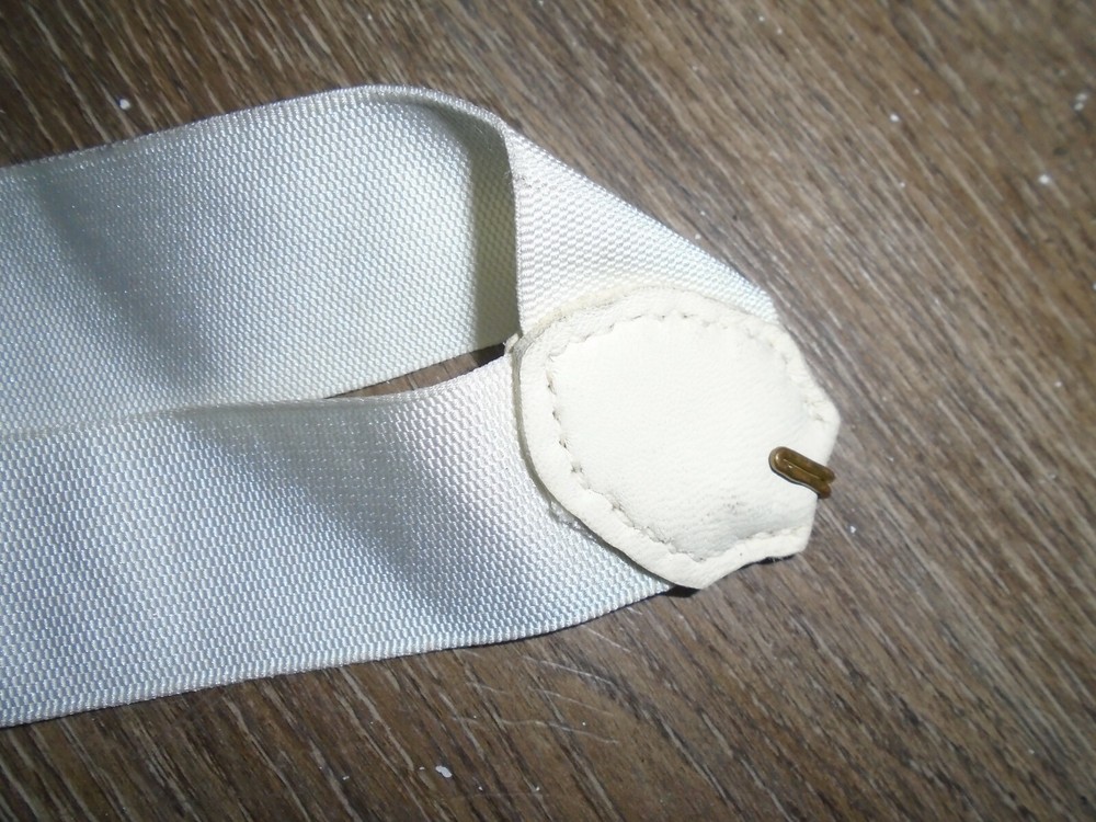 SHOULDER STRAP BRITISH ARMY ISSUE WHITE SILK WEBBING