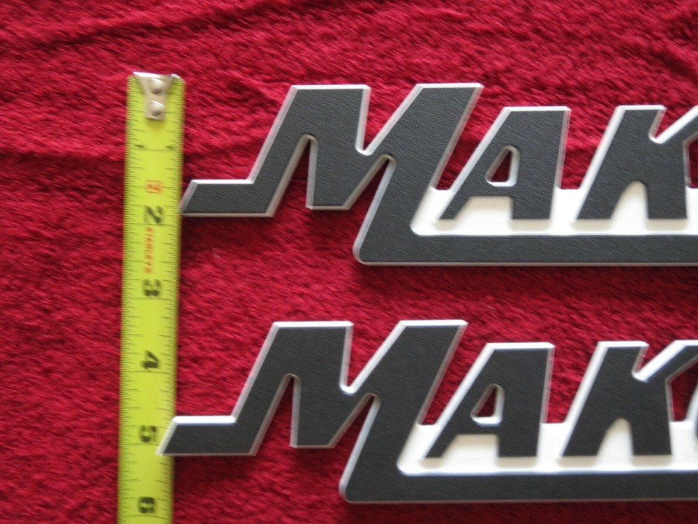 Mako Boat Emblems / Badges (Small) 2-3/8" High