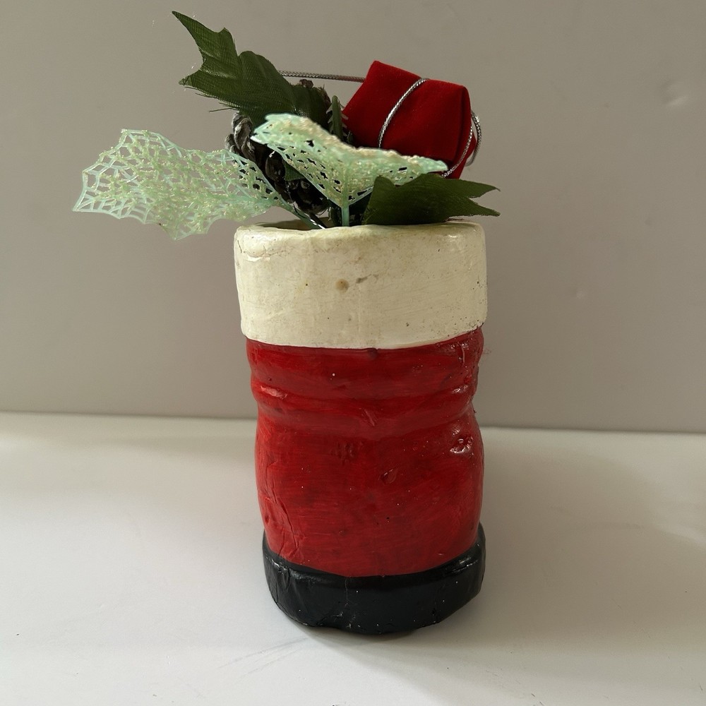Vintage Christmas Santa Boot Decor