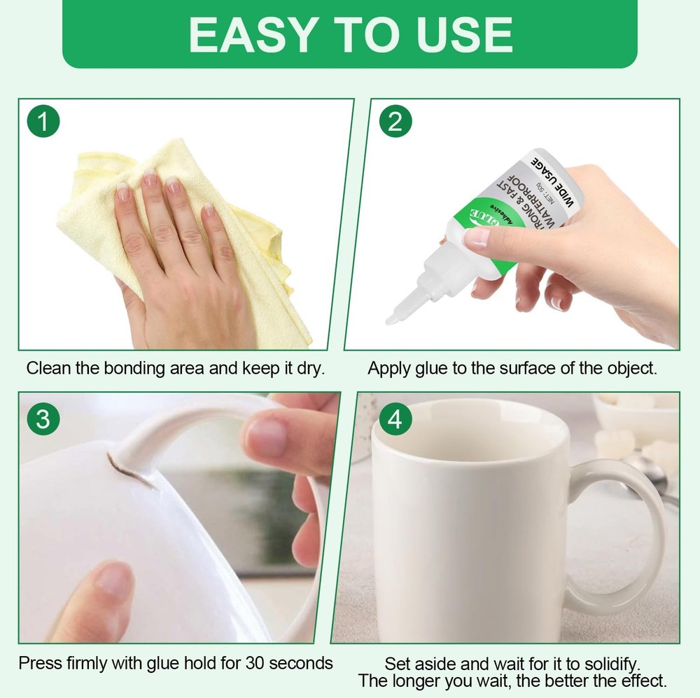 2Pcs Magic Glue,Universal Super Glue,Multifunctional Glues,Magic Glue white