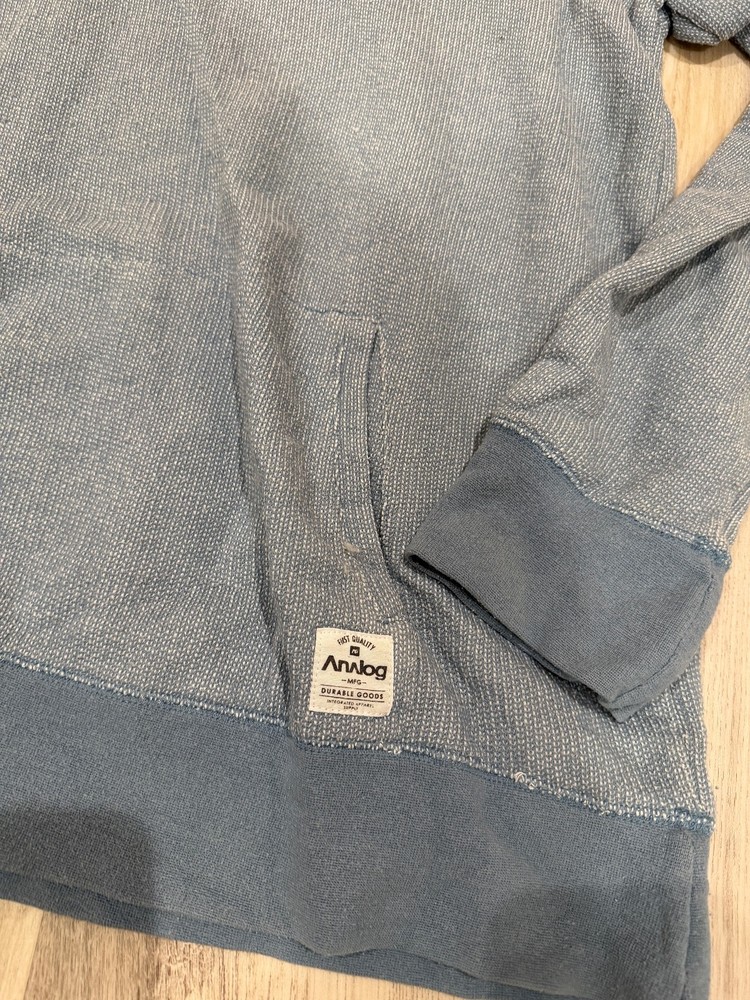 Analog Pullover Hoodie Light Blue sz XL Burton Snowboards