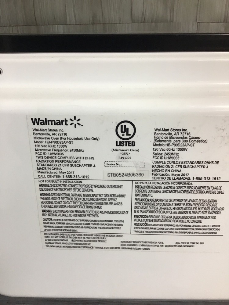 WALMART HB-P90D23AP-ST (PSO029775)