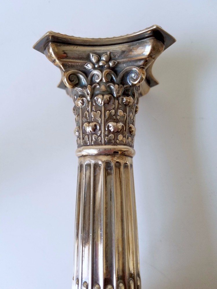 PAIR TIFFANY & COMPANY SILVER 6 1/2" CANDLESTICKS