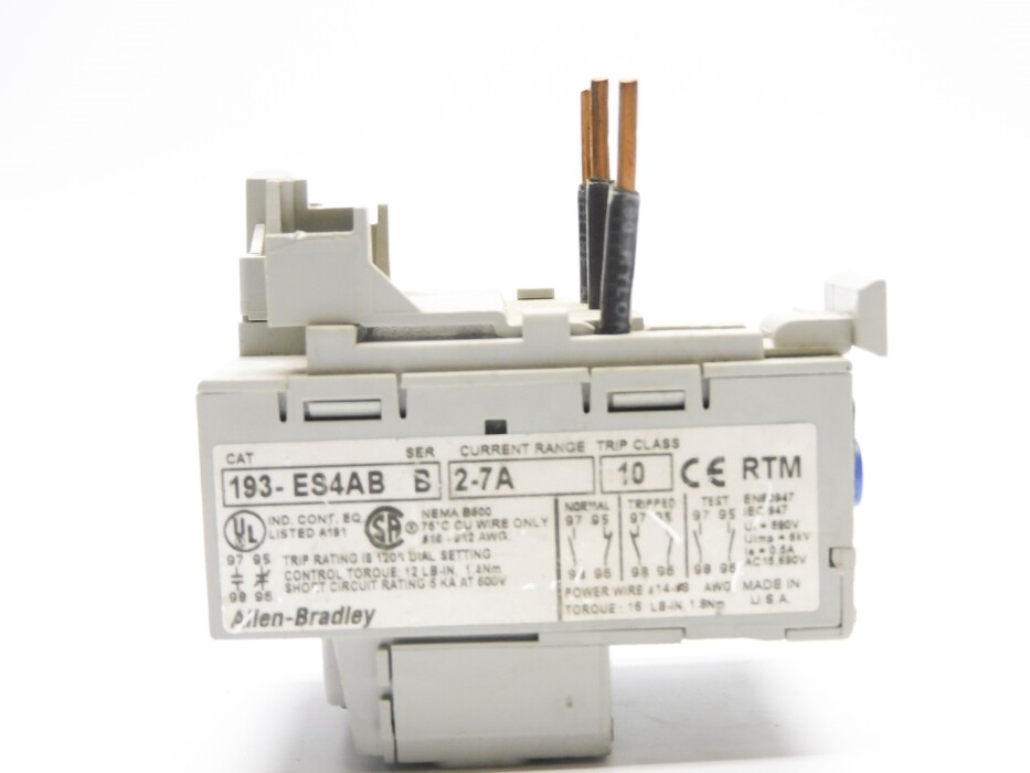 ALLEN BRADLEY 193-ES4AB SER. B 2-7A UNMP
