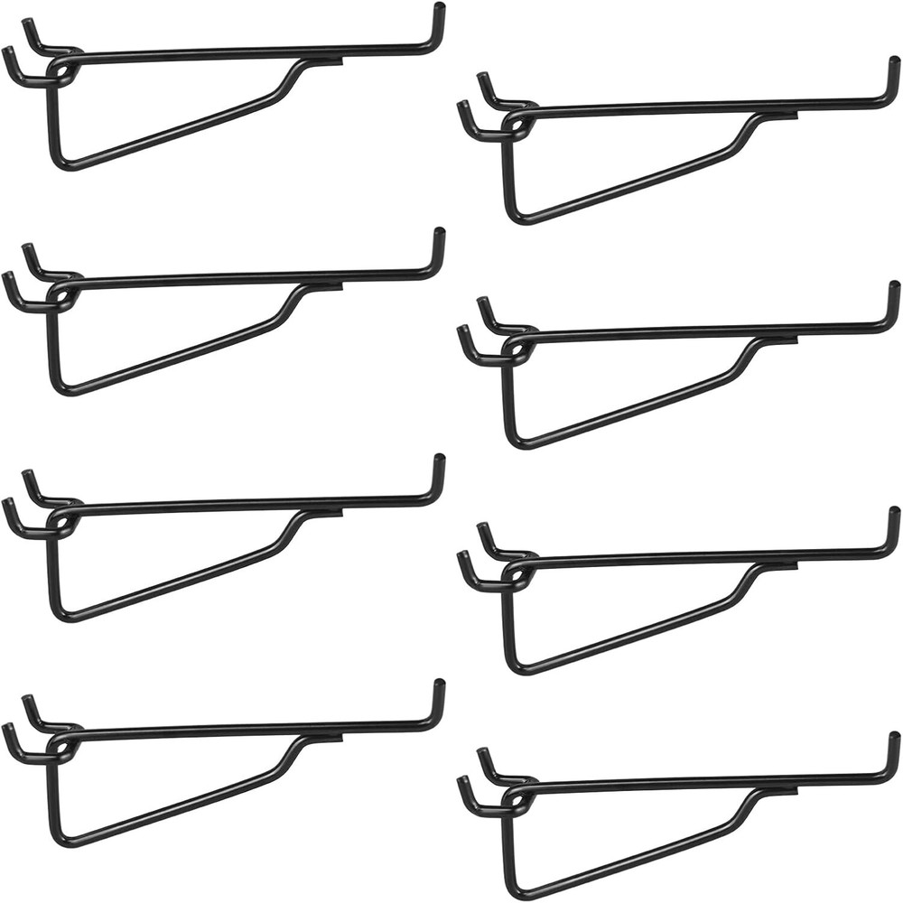 Pegboard Shelf Hooks Metal Utility Hook Set Peg Board Organizer Accessories Bas